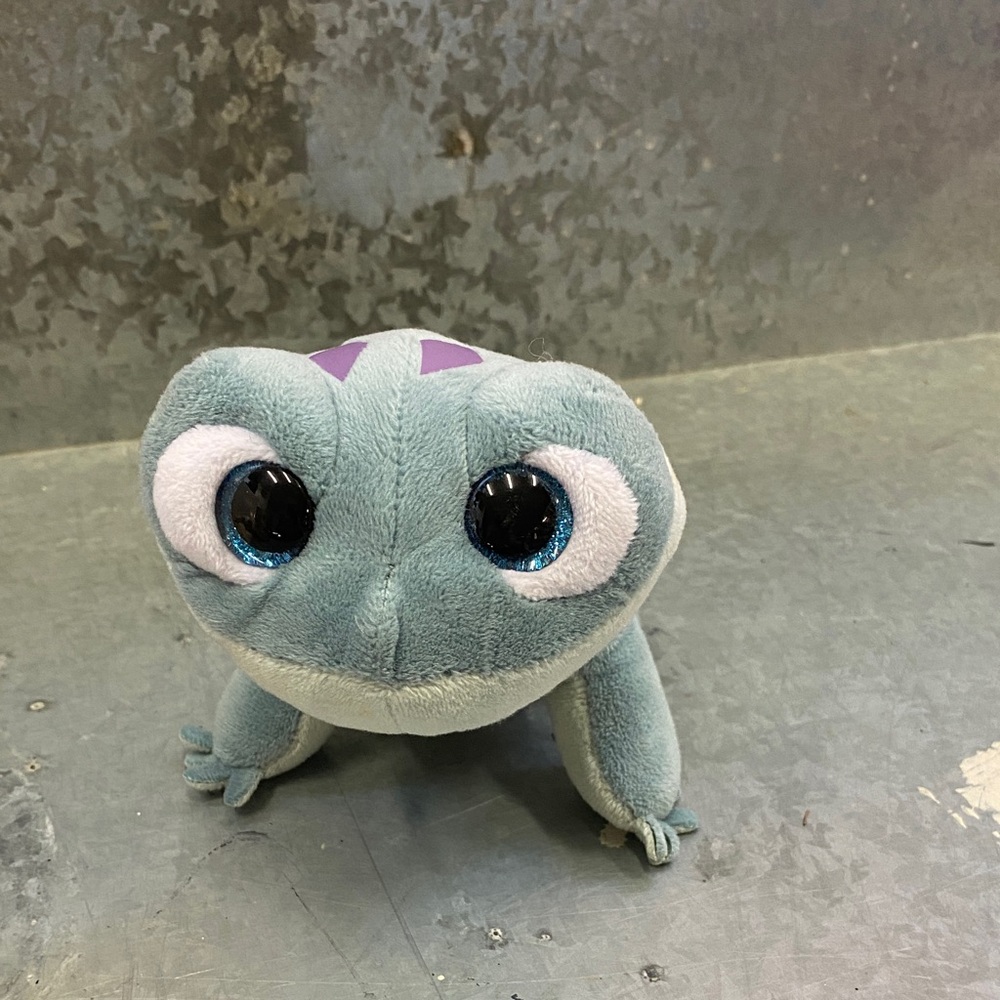 Ty Plush Frog Toy - Gray and Purple